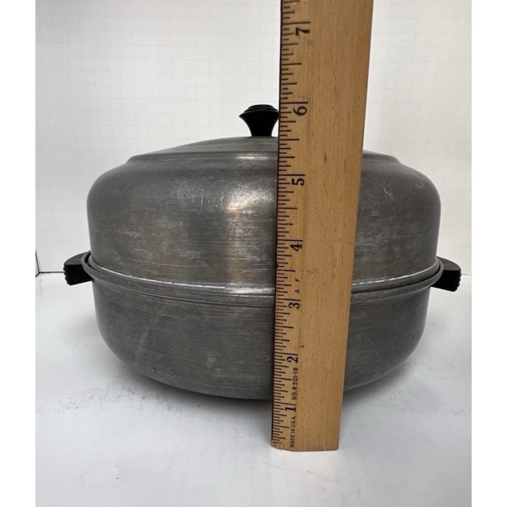Dutch Oven Stock Pot Aluminum Lid Rack Steamer Insert Large Vintage Kitchen Cook - Picture 8 of 9